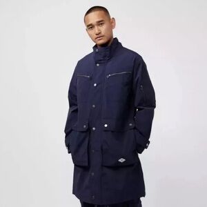 Puma x Nanamica Woven Coat Mens XL Cordura Navy Blue Outerwear Jacket 539851-06